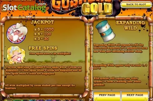 Скрин3. Gushers Gold слот
