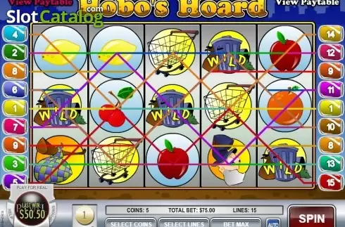 Скрин3. Hobo's Hoard слот