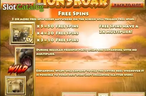 Скрин4. Lion's Roar (Rival Gaming) слот