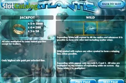 Скрин3. Lost Secret of Atlantis слот
