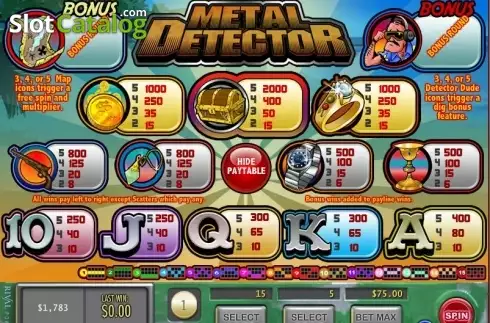 Скрин2. Metal Detector слот