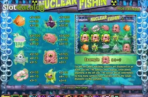 Скрин2. Nuclear Fishin' слот