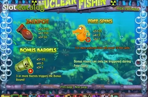 Скрин3. Nuclear Fishin' слот