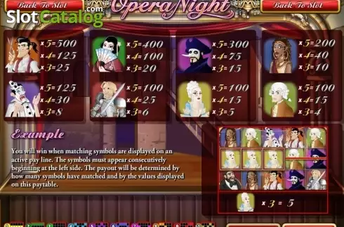 Скрин2. Opera Night слот