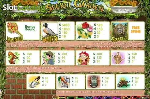Скрин2. Secret Garden (Rival) слот