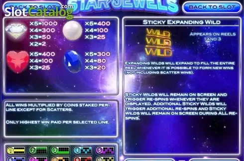 Скрин3. Star Jewels (Rival Gaming) слот