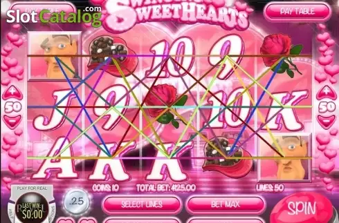 Скрин6. Swinging Sweethearts слот