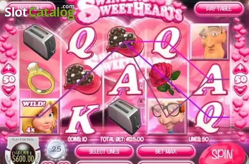 Скрин8. Swinging Sweethearts слот