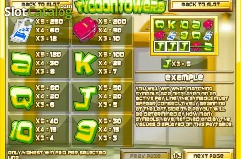 Скрин2. Tycoon Towers слот