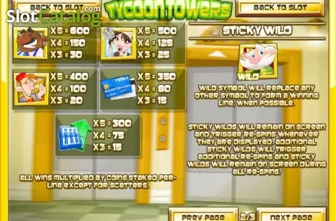 Скрин3. Tycoon Towers слот