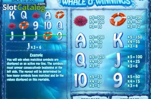 Скрин2. Whale O' Winnings слот