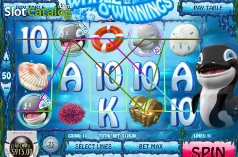 Скрин8. Whale O' Winnings слот