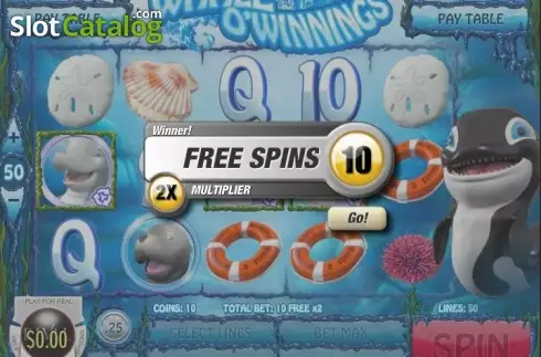 Скрин9. Whale O' Winnings слот