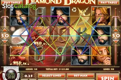 Скрин5. Diamond Dragon слот