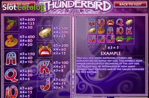 Скрин2. Thunderbird (Rival) слот