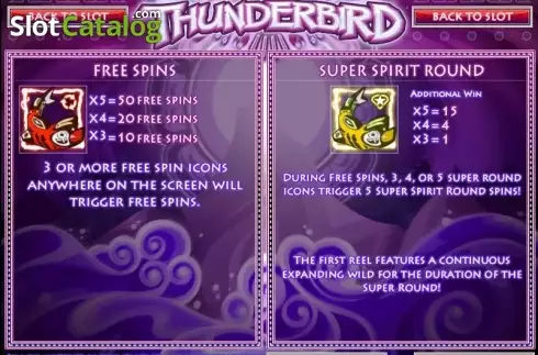 Скрин4. Thunderbird (Rival) слот