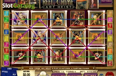 Скрин3. Reel Crime: Art Heist слот