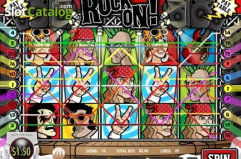 Скрин3. Rock On! слот