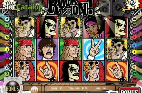 Скрин6. Rock On! слот