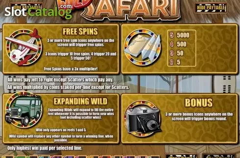Скрин3. Wild Safari (Rival) слот