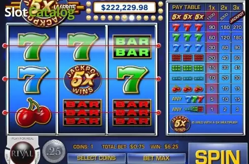 Скрин5. Jackpot 5X Wins слот