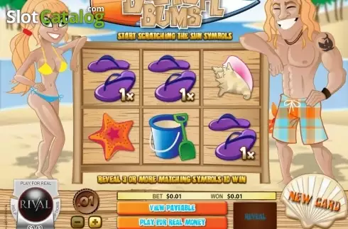 Скрин3. Beach Bums Scratch and Win слот