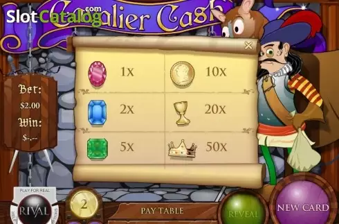 Скрин2. Cavalier Cash Scratch and Win слот