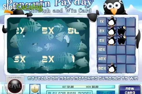 Скрин3. Penguin Payday Scratch and Win слот