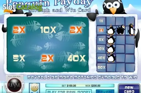 Скрин4. Penguin Payday Scratch and Win слот