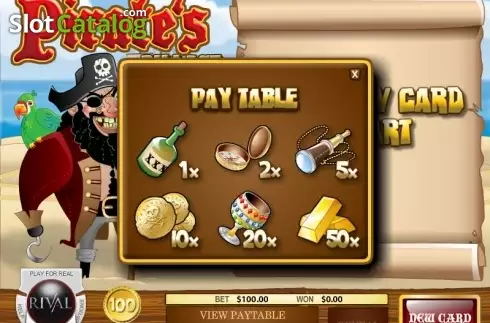 Скрин2. Pirate's Pillage Scratch and Win слот