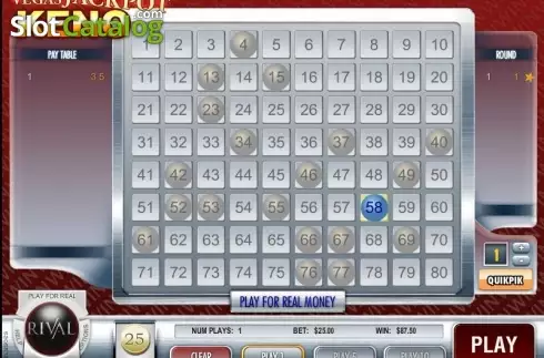 Скрин4. Vegas Jackpot Keno слот
