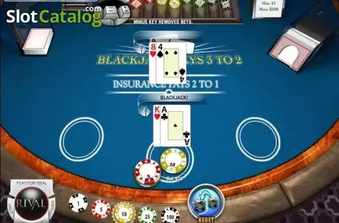 Скрин5. Blackjack (Rival) слот