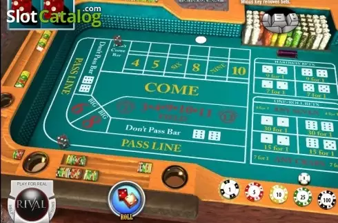 Скрин3. Craps (Rival) слот