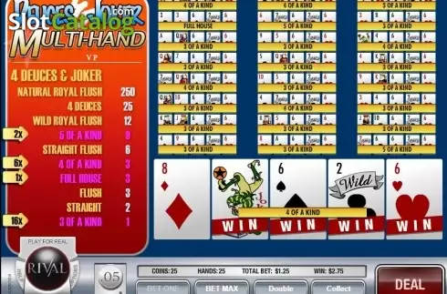 Скрин4. Deuces and Joker MH (Rival) слот