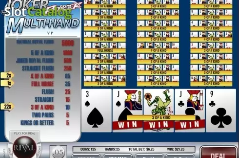 Скрин5. Joker Poker (Rival) слот