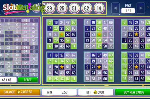 Скрин3. Bingo 75 Ball слот