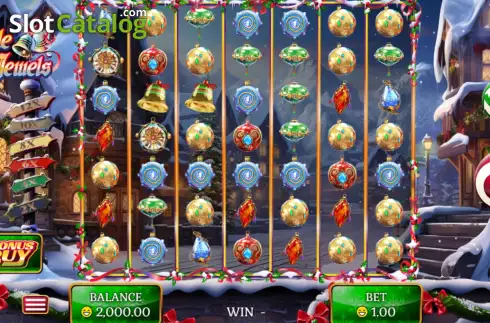 Скрин2. Jingle Jewels слот