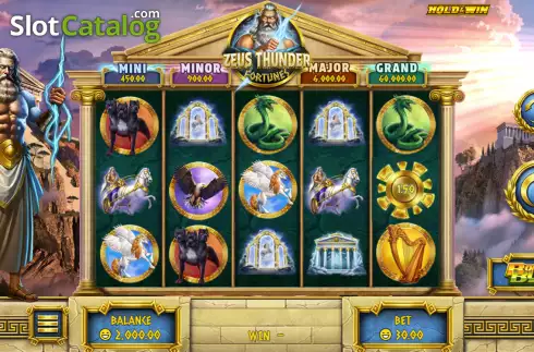 Скрин2. Zeus Thunder Fortunes слот