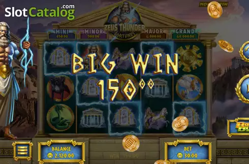 Скрин3. Zeus Thunder Fortunes слот