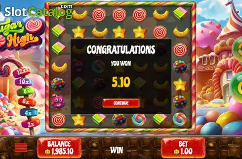 Скрин3. Sugar High (Rival Gaming) слот