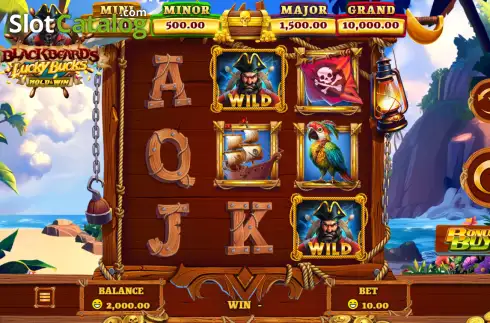 Скрин2. Blackbeard's Lucky Bucks слот