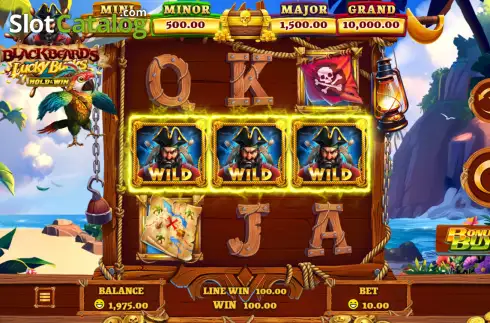 Скрин3. Blackbeard's Lucky Bucks слот