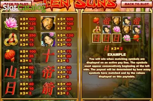 Скрин7. Ten Suns слот