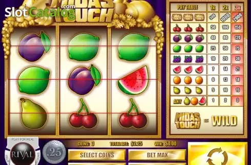 Скрин2. Midas Touch (Rival Gaming) слот