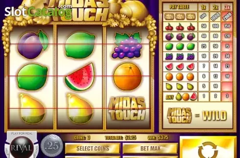 Скрин3. Midas Touch (Rival Gaming) слот