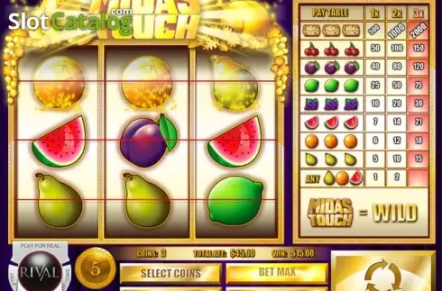Скрин4. Midas Touch (Rival Gaming) слот