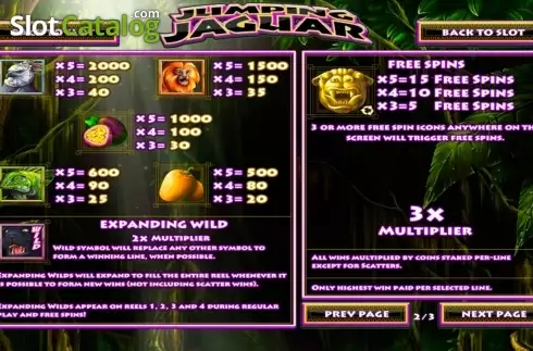 Скрин3. Jumping Jaguar слот