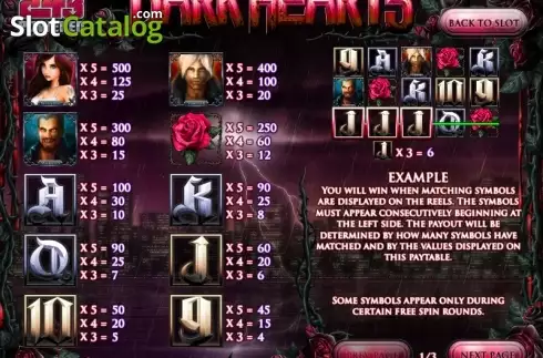 Скрин7. Dark Hearts слот