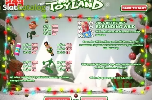 Скрин9. Misfit Toyland слот