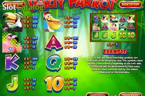 Скрин7. Party Parrot слот